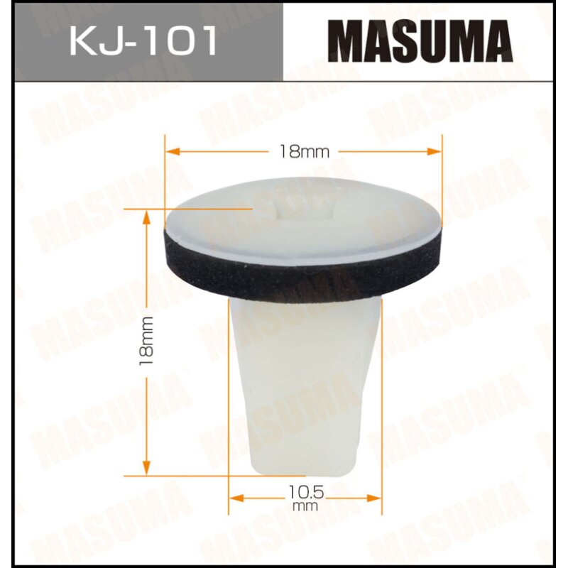 Клипса крепежная MASUMA KJ-101
Клипса крепежная MASUMA KJ-101