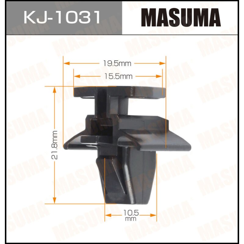 Клипса крепежная MASUMA KJ-1031 (OEM 91017AA251, 91059FC090
Клипса крепежная MASUMA KJ-1031 (OEM 91017AA251, 91059FC090