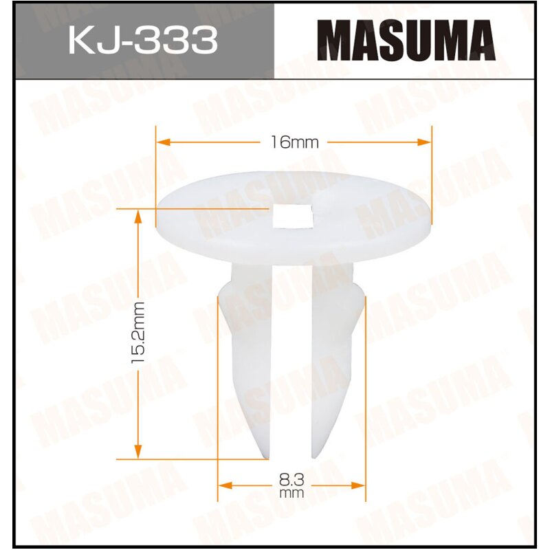 Клипса крепежная MASUMA KJ-333 (OEM 90467-09149)
Клипса крепежная MASUMA KJ-333 (OEM 90467-09149)