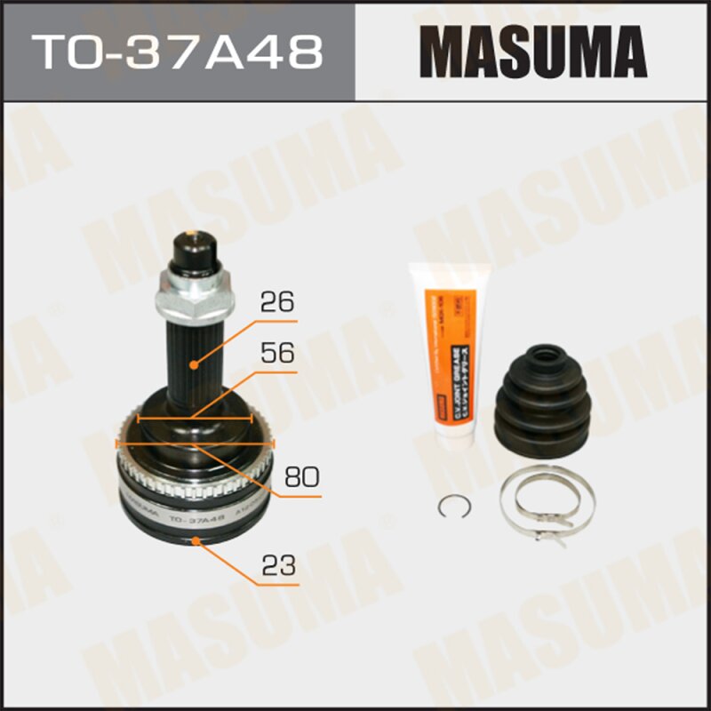 ШРУС MASUMA 23x56x26x48 (1/6)
ШРУС MASUMA 23x56x26x48 (1/6)
