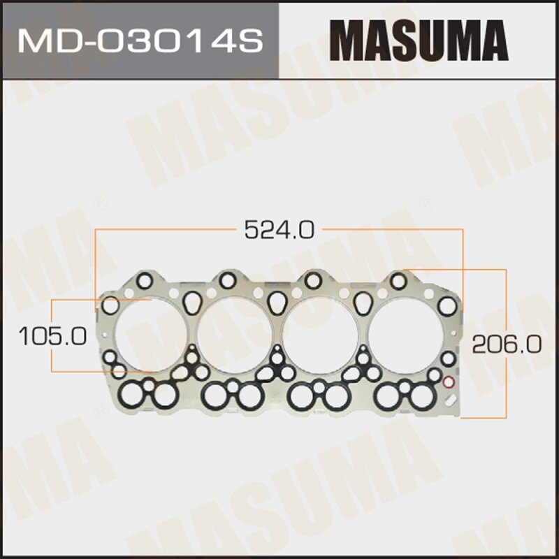 Прокладка головки блока цилиндров Masuma 4D34 (1/10)
Прокладка головки блока цилиндров Masuma 4D34 (1/10)
