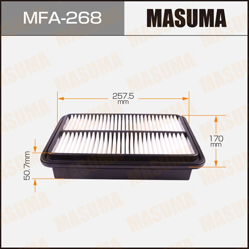 Фильтр воздушный Masuma A-145, арт. MFA-268
Фильтр воздушный Masuma A-145, арт. MFA-268