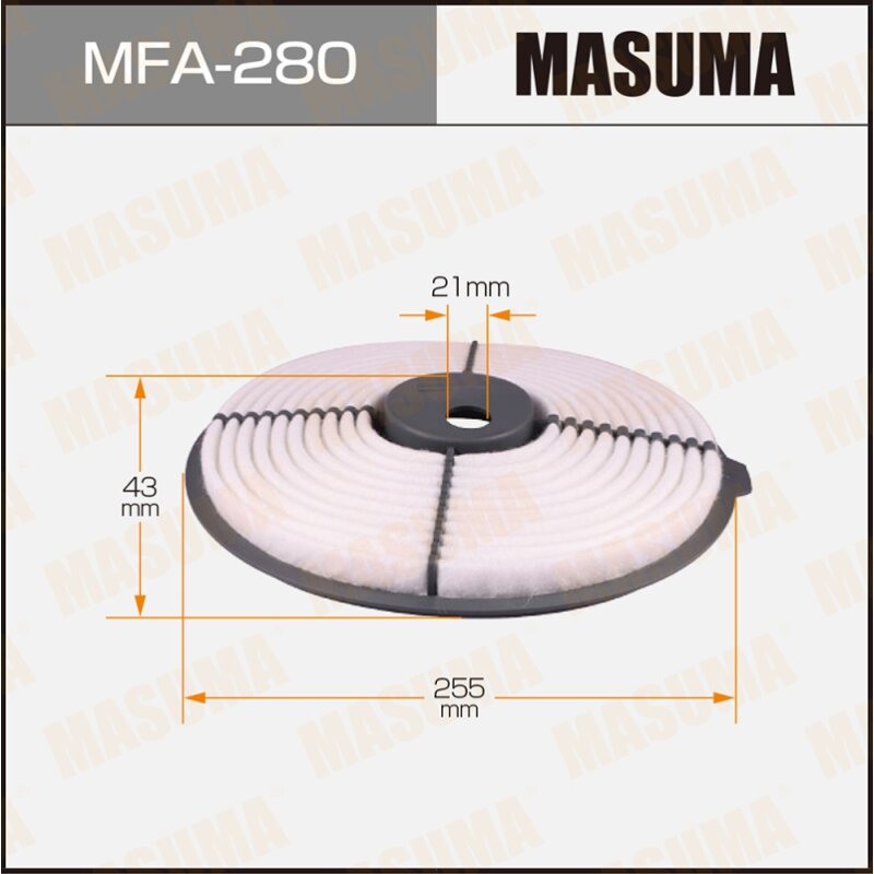 Фильтр воздушный Masuma A-157, арт. MFA-280
Фильтр воздушный Masuma A-157, арт. MFA-280