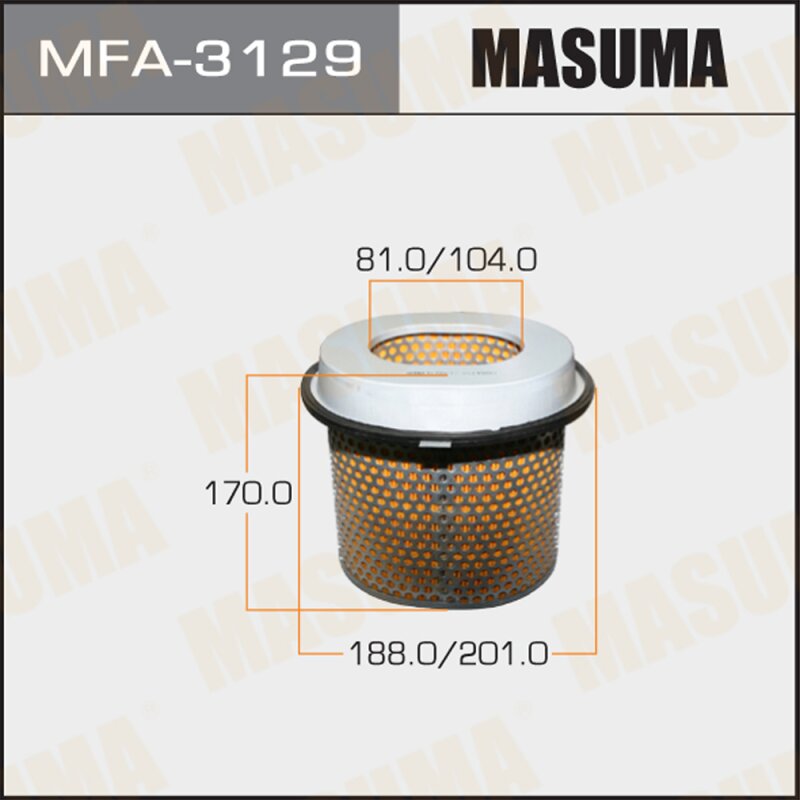 Фильтр воздушный Masuma A-3006, арт. MFA-3129
Фильтр воздушный Masuma A-3006, арт. MFA-3129