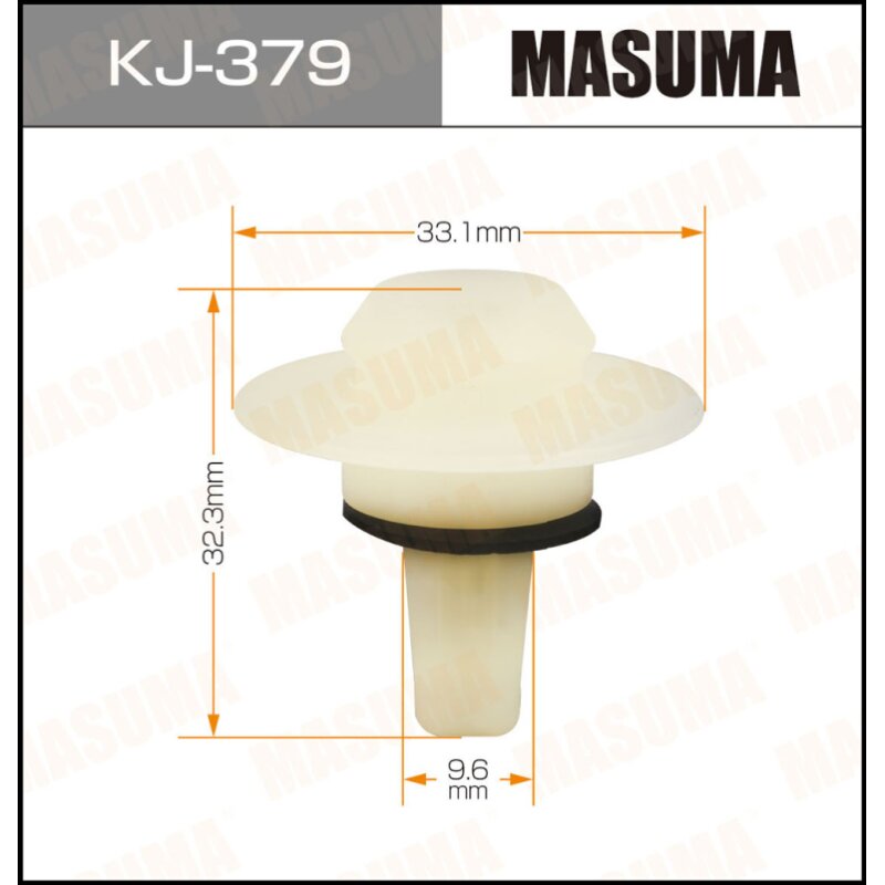 Клипса крепежная MASUMA KJ-379 (OEM 90189-05073
Клипса крепежная MASUMA KJ-379 (OEM 90189-05073