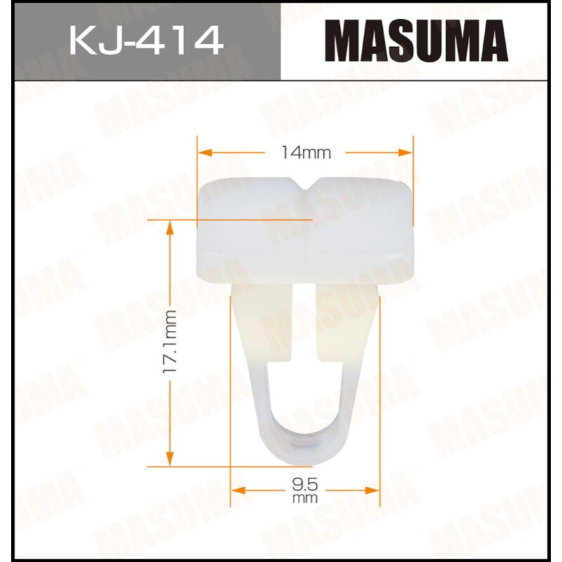 Клипса крепежная MASUMA KJ-414 (OEM 90189-04127
Клипса крепежная MASUMA KJ-414 (OEM 90189-04127