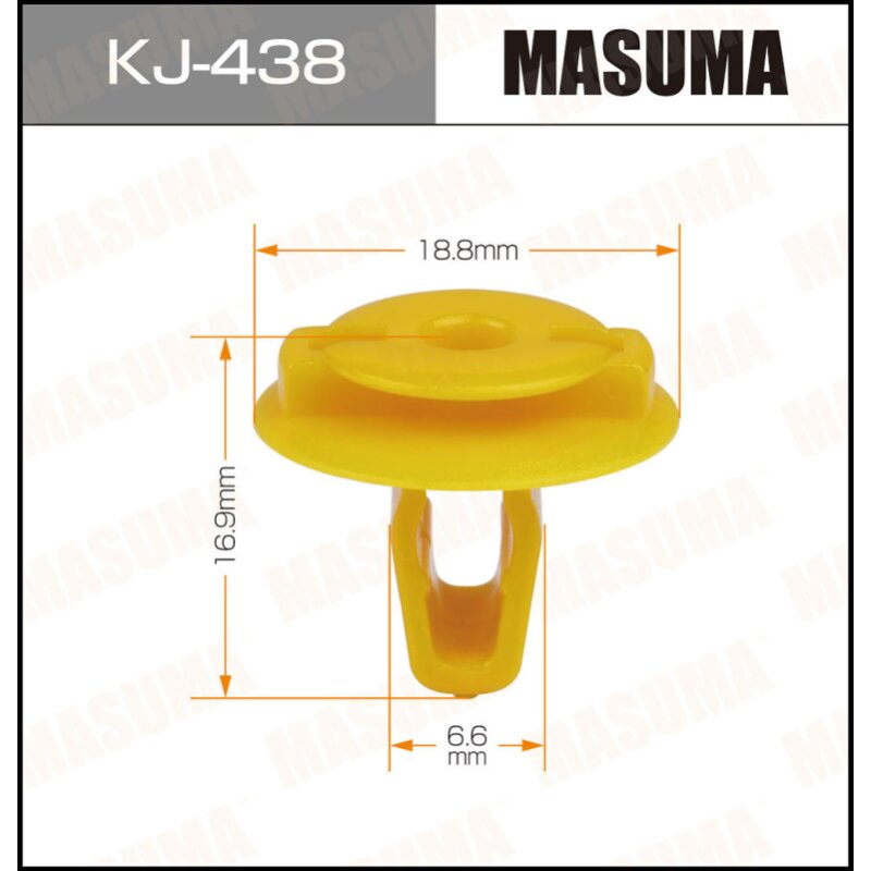 Клипса крепежная MASUMA KJ-438 (OEM 90467-10144
Клипса крепежная MASUMA KJ-438 (OEM 90467-10144