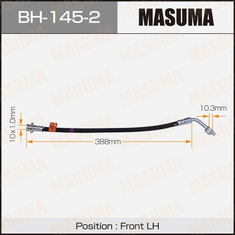 Шланг тормозной "Masuma" N- /front/ Datsun D22 4WD LH
Шланг тормозной "Masuma" N- /front/ Datsun D22 4WD LH