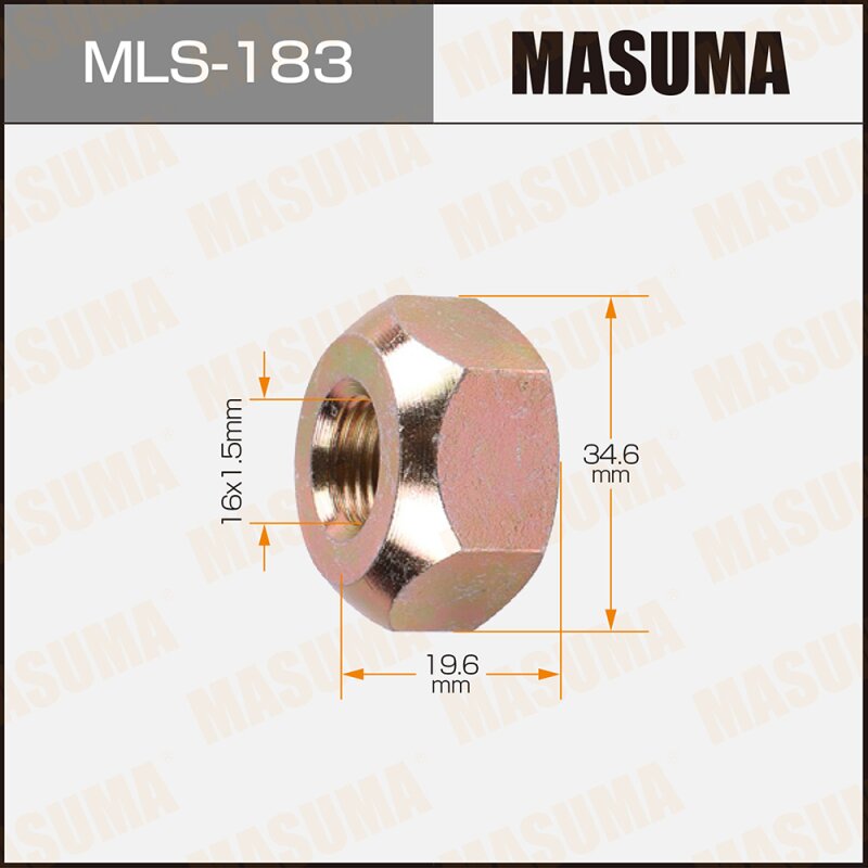 Гайки "Masuma" OEM_8-94418-657-1 Isuzu LH
Гайки "Masuma" OEM_8-94418-657-1 Isuzu LH