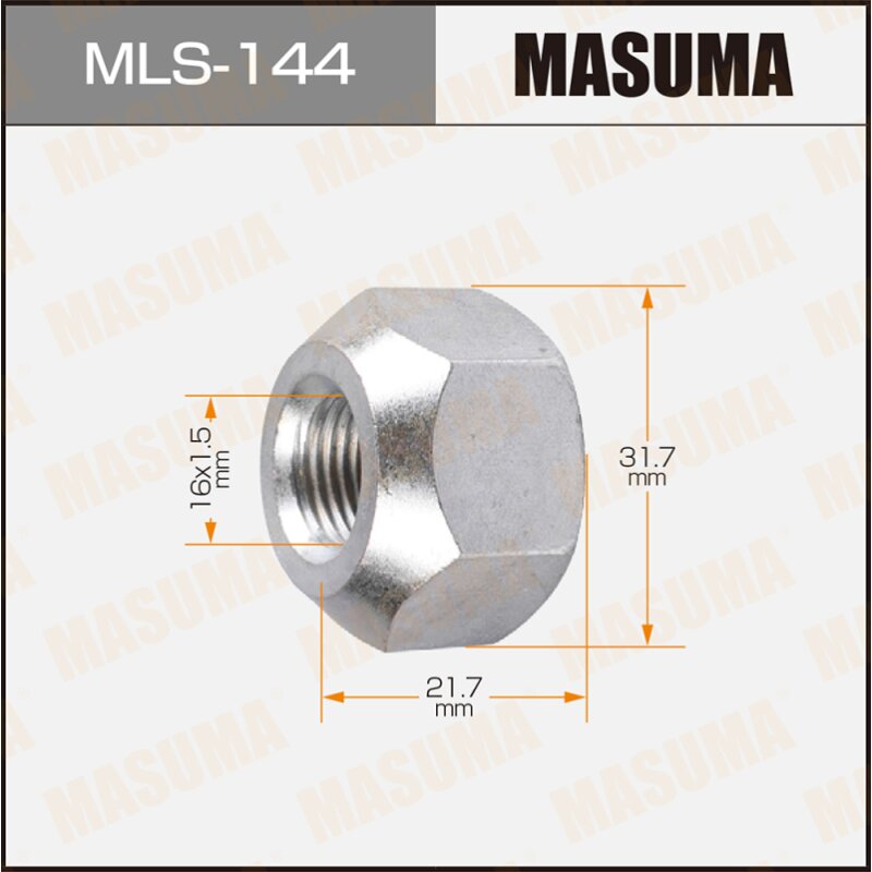 Гайки "Masuma" OEM_90942-01013 Toyota LH
Гайки "Masuma" OEM_90942-01013 Toyota LH
