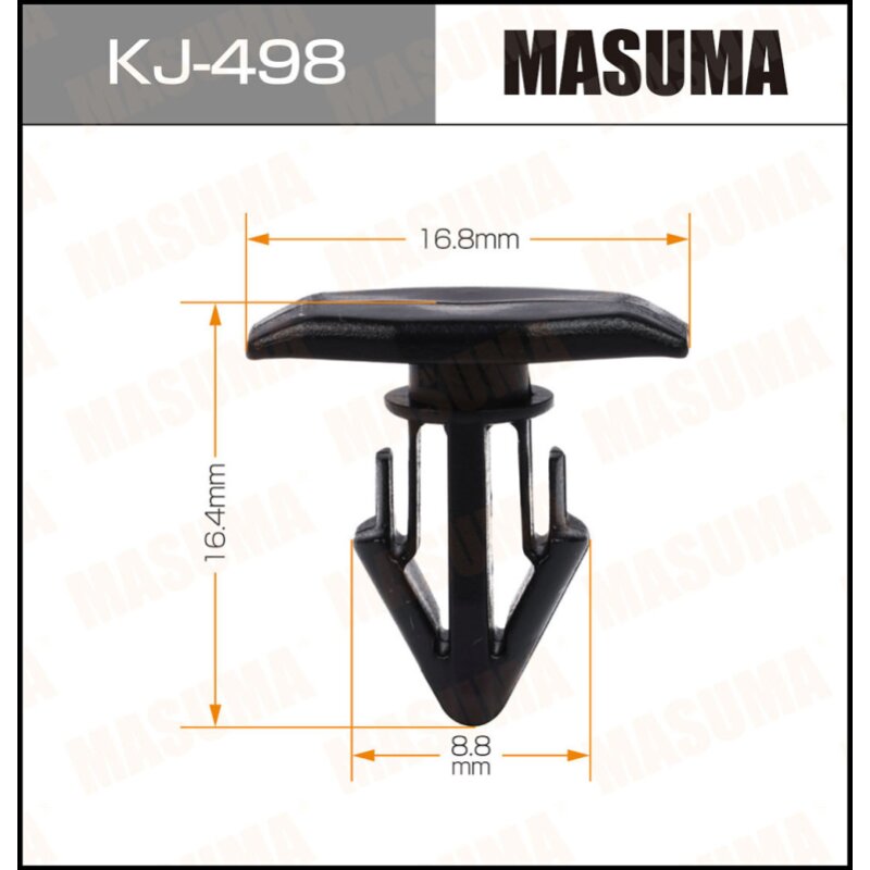 Клипса крепежная MASUMA KJ-498 (OEM 90467-10146)
Клипса крепежная MASUMA KJ-498 (OEM 90467-10146)