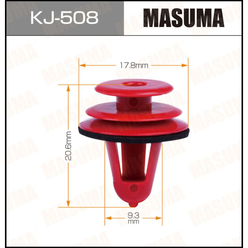 Клипса крепежная MASUMA KJ-508 (OEM 67771-28020
Клипса крепежная MASUMA KJ-508 (OEM 67771-28020