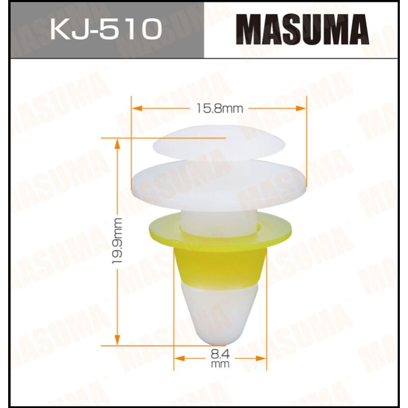 Клипса крепежная MASUMA KJ-510 (OEM 67771-22020)
Клипса крепежная MASUMA KJ-510 (OEM 67771-22020)