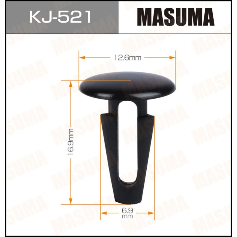 Клипса крепежная MASUMA KJ-521 (OEM 01553-00172, 90467-07050)
Клипса крепежная MASUMA KJ-521 (OEM 01553-00172, 90467-07050)