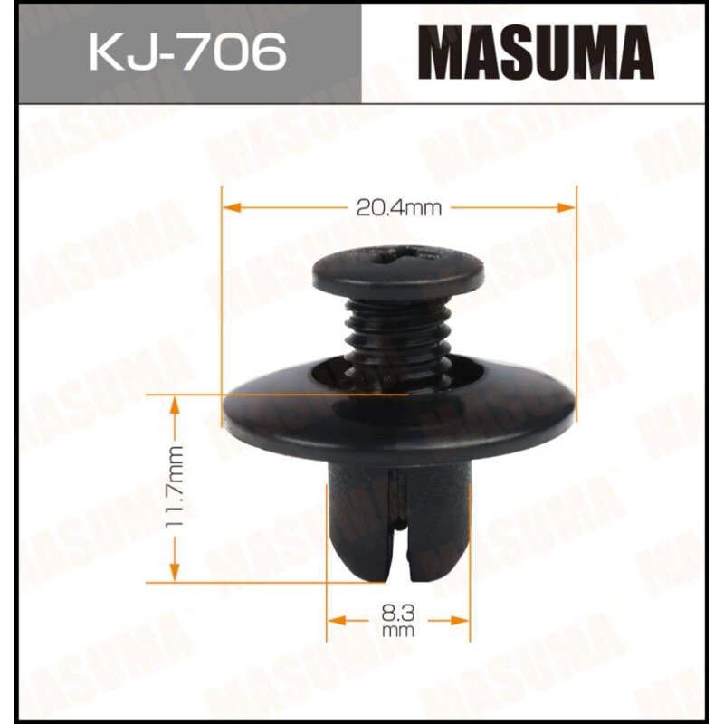 Клипса крепежная MASUMA KJ-706 (OEM 63876-95596
Клипса крепежная MASUMA KJ-706 (OEM 63876-95596