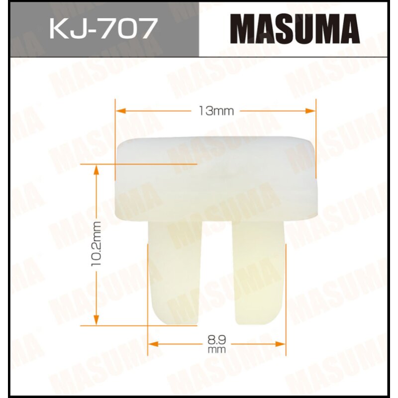 Клипса крепежная MASUMA KJ-707 (OEM 96706-P0105
Клипса крепежная MASUMA KJ-707 (OEM 96706-P0105