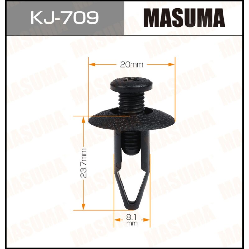 Клипса крепежная MASUMA KJ-709 (OEM 63854-01A00
Клипса крепежная MASUMA KJ-709 (OEM 63854-01A00