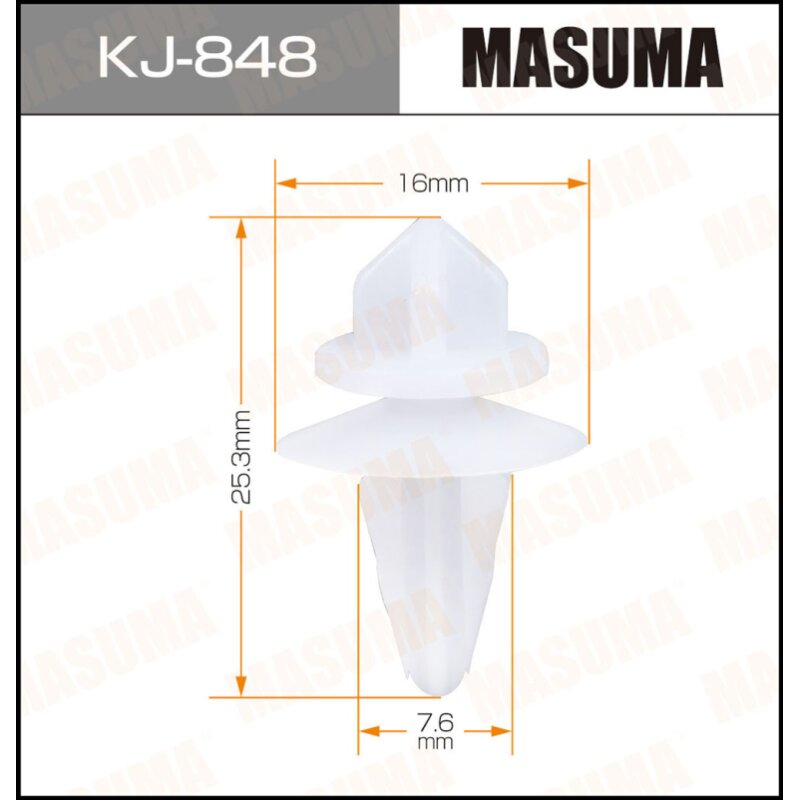 Клипса крепежная MASUMA KJ-848 (OEM MB846992
Клипса крепежная MASUMA KJ-848 (OEM MB846992
