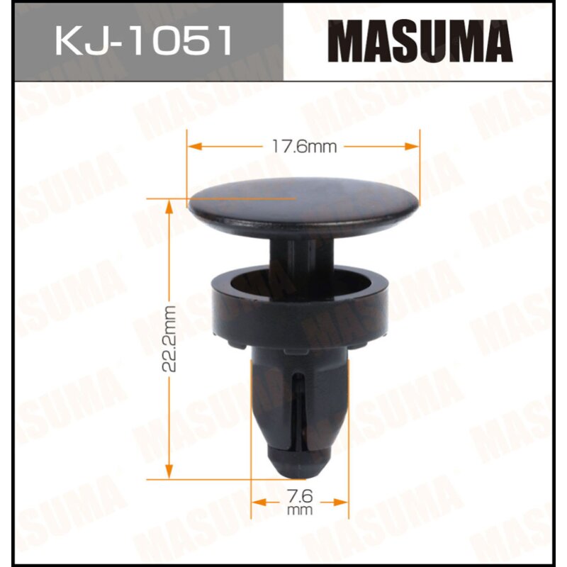 Клипса крепежная MASUMA KJ-1051 (OEM 91508-SR3-000)
Клипса крепежная MASUMA KJ-1051 (OEM 91508-SR3-000)