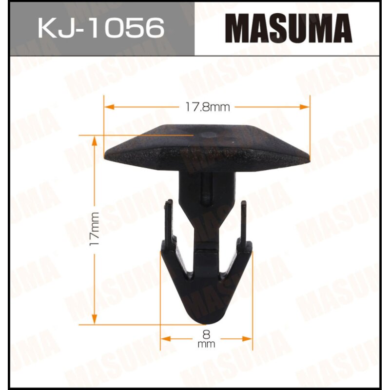 Клипса крепежная MASUMA KJ-1056 (OEM 91515-SR3-000)
Клипса крепежная MASUMA KJ-1056 (OEM 91515-SR3-000)