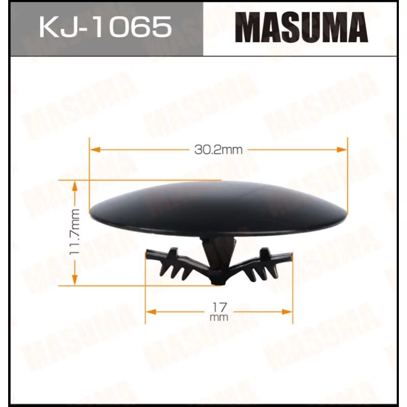 Клипса крепежная MASUMA KJ-1065 (OEM 90700-SJ4-000
Клипса крепежная MASUMA KJ-1065 (OEM 90700-SJ4-000