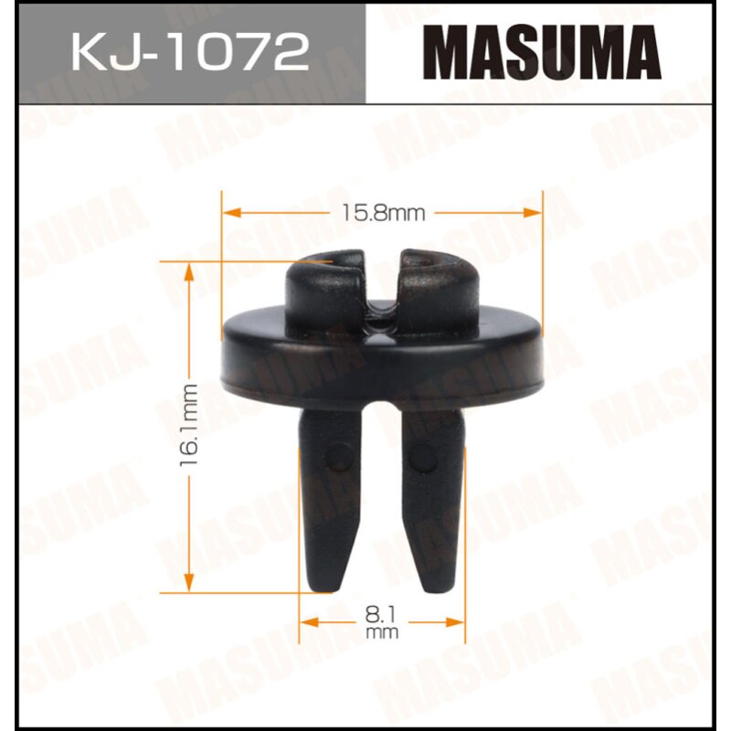 Клипса крепежная MASUMA KJ-1072 (OEM 90107-S10-003
Клипса крепежная MASUMA KJ-1072 (OEM 90107-S10-003