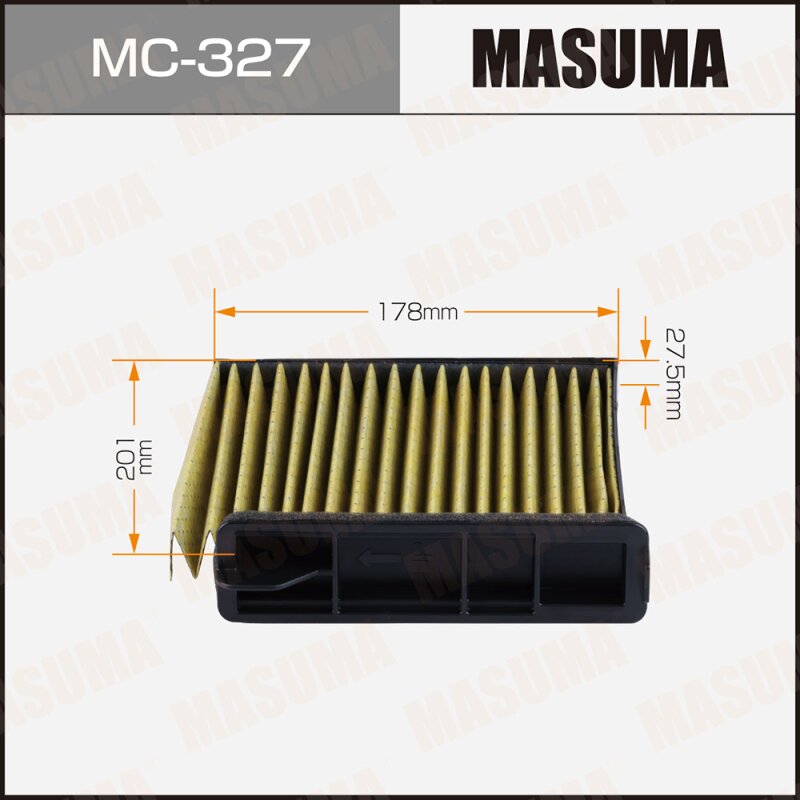 Фильтр салонный Masuma AC-204E, арт. MC-327E
Фильтр салонный Masuma AC-204E, арт. MC-327E