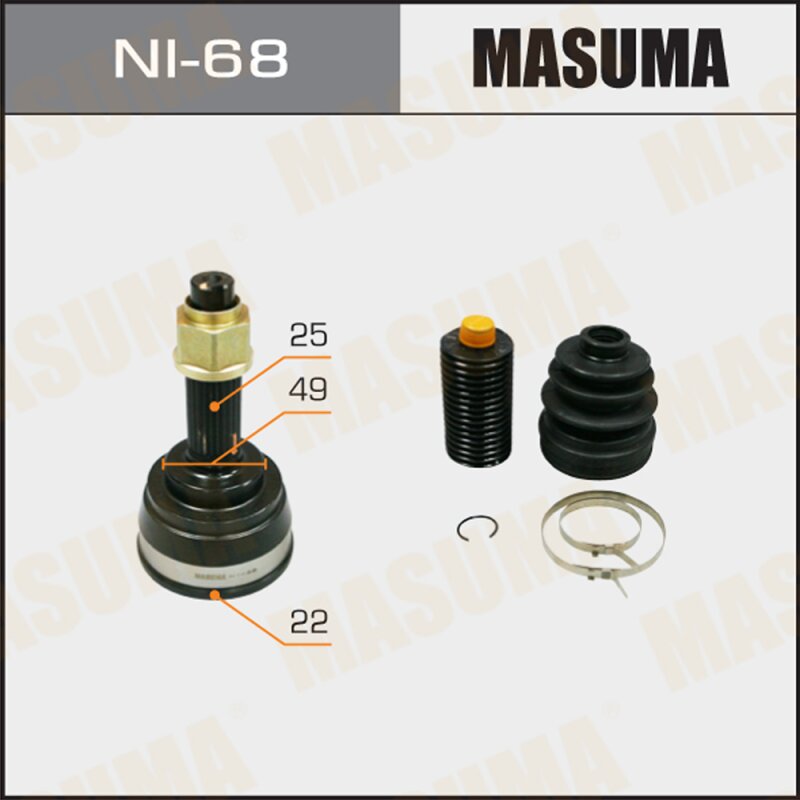 ШРУС MASUMA 22x49x25 (1/6)
ШРУС MASUMA 22x49x25 (1/6)