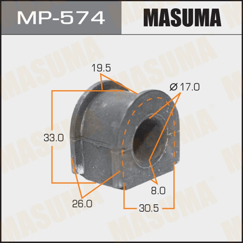 Втулка стабилизатора "Masuma"
Втулка стабилизатора "Masuma"