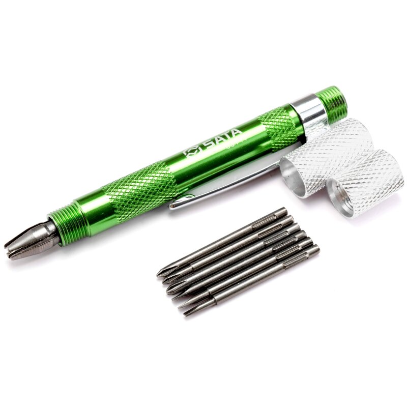 Отвертка SATA часовая с набором вставок, арт. 03141
Отвертка SATA часовая с набором вставок, арт. 03141