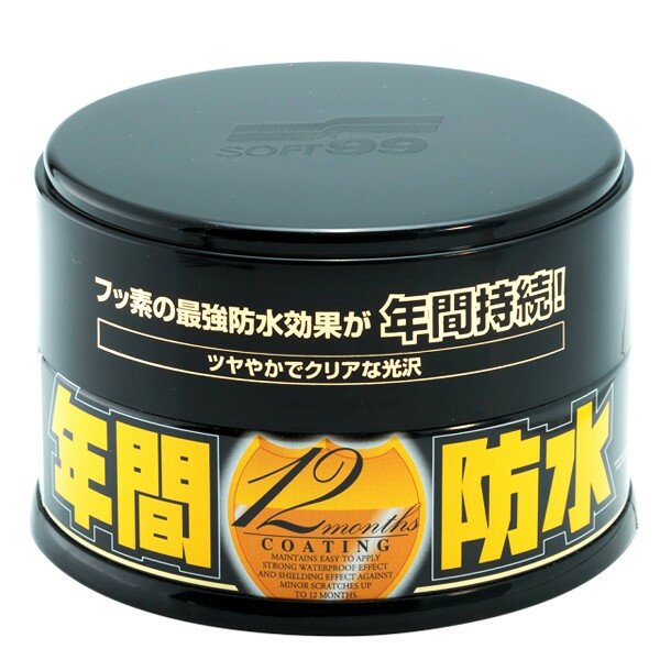 Защитное покрытие кузова Soft 99 Fusso 12 Months, на основе тефлона, с водоотталкивающим эффектом, для тёмных автомобилей, банка 200г (+губка), арт. 10300
Защитное покрытие кузова Soft 99 Fusso 12 Months, на основе тефлона, с водоотталкивающим эффектом, для тёмных автомобилей, банка 200г (+губка), арт. 10300