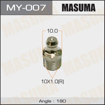 Фасовка Тавотница "Masuma" M10x1 -180`, уп.2шт
Фасовка Тавотница "Masuma" M10x1 -180`, уп.2шт