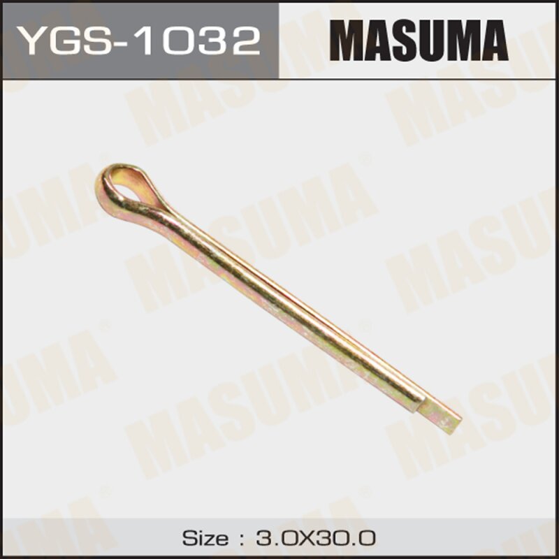 Шплинт MASUMA YGS-1032 3x30mm, 10 шт
Шплинт MASUMA YGS-1032 3x30mm, 10 шт