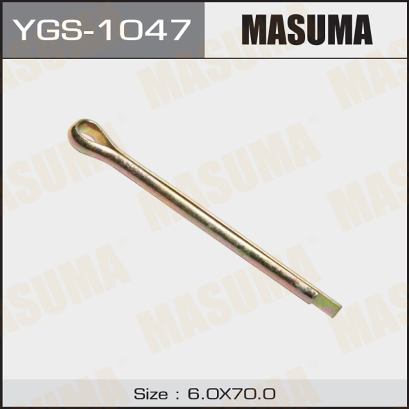 Шплинт MASUMA YGS-1047 6x70mm, 5 шт
Шплинт MASUMA YGS-1047 6x70mm, 5 шт