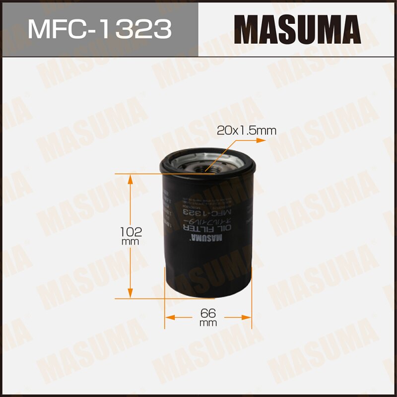 Фильтр масляный Masuma C-312, арт. MFC-1323
Фильтр масляный Masuma C-312, арт. MFC-1323