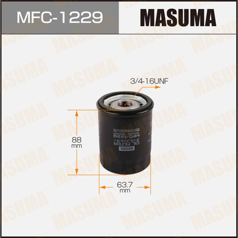 Фильтр масляный Masuma C-218, арт. MFC-1229
Фильтр масляный Masuma C-218, арт. MFC-1229