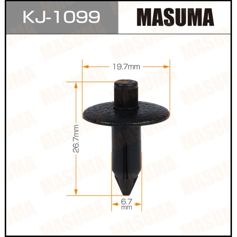 Клипса крепежная MASUMA KJ-1099 (OEM 90467-07178-C0)
Клипса крепежная MASUMA KJ-1099 (OEM 90467-07178-C0)