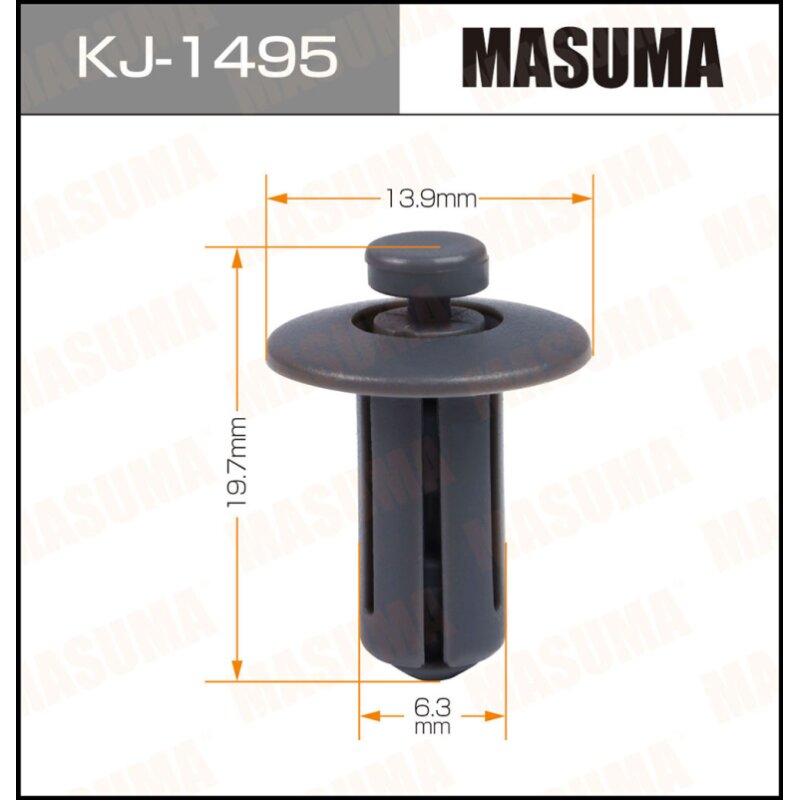 Клипса крепежная MASUMA KJ-1495 (OEM 01553-10081
Клипса крепежная MASUMA KJ-1495 (OEM 01553-10081