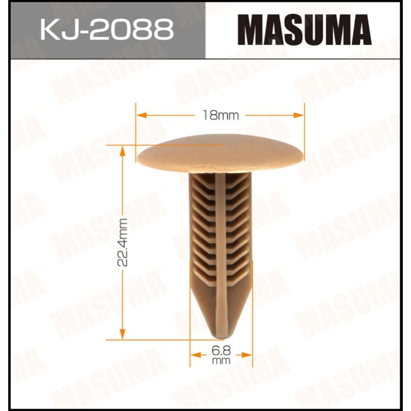 Клипса крепежная MASUMA KJ-2088 салонная бежевая (OEM 90667-S0D-003ZD)
Клипса крепежная MASUMA KJ-2088 салонная бежевая (OEM 90667-S0D-003ZD)