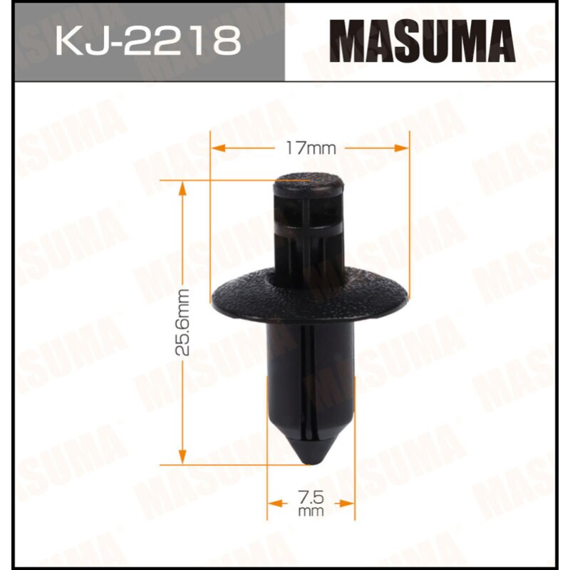 Клипса крепежная MASUMA KJ-2218 салонная черная (OEM 90467-08180
Клипса крепежная MASUMA KJ-2218 салонная черная (OEM 90467-08180