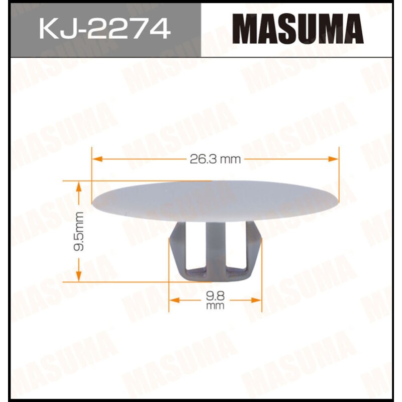 Клипса крепежная MASUMA KJ-2274 салонная светло-серая (OEM MB020923)
Клипса крепежная MASUMA KJ-2274 салонная светло-серая (OEM MB020923)