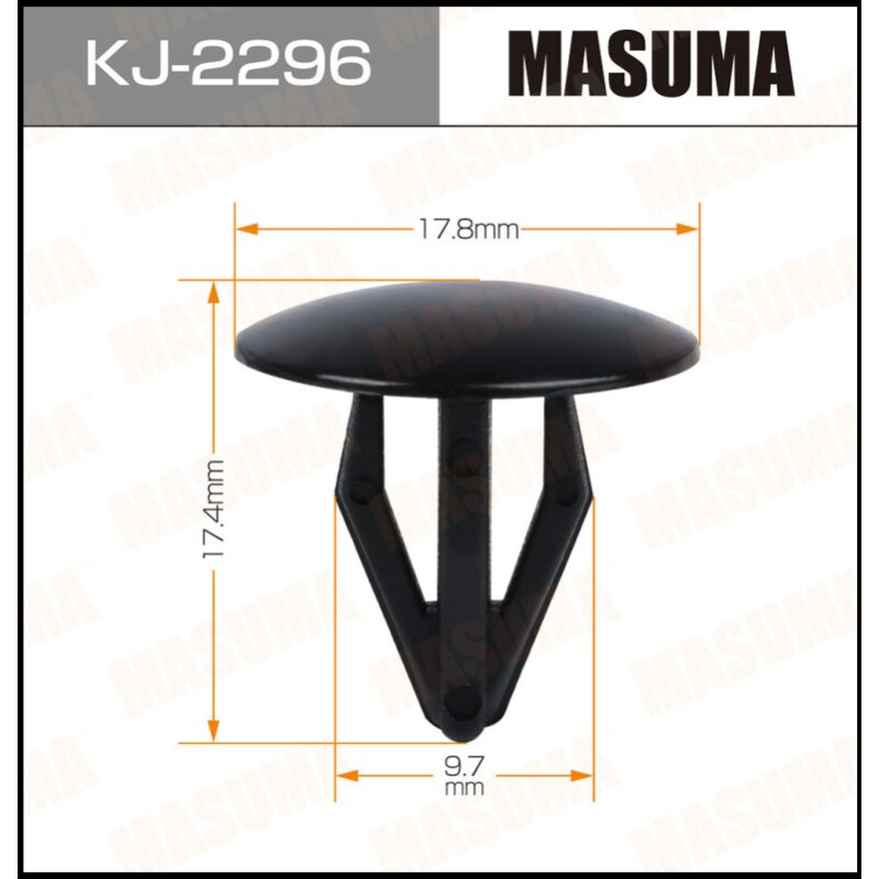 Клипса крепежная MASUMA KJ-2296 (OEM 91515-SM4-003
Клипса крепежная MASUMA KJ-2296 (OEM 91515-SM4-003