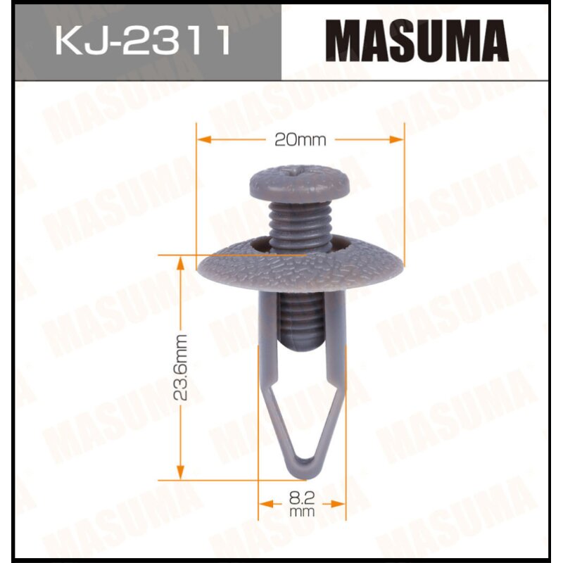 Клипса крепежная MASUMA KJ-2311 (OEM H381-68-885-05)
Клипса крепежная MASUMA KJ-2311 (OEM H381-68-885-05)