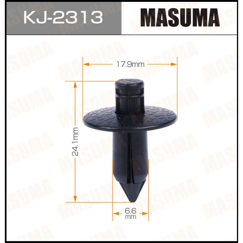 Клипса крепежная MASUMA KJ-2313 (OEM 09409-07321-5PK)
Клипса крепежная MASUMA KJ-2313 (OEM 09409-07321-5PK)