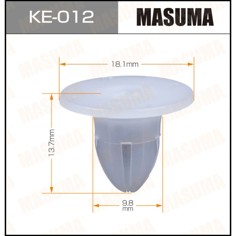 Клипса крепежная MASUMA KE-012 (OEM A0019882981, A0019982981)
Клипса крепежная MASUMA KE-012 (OEM A0019882981, A0019982981)