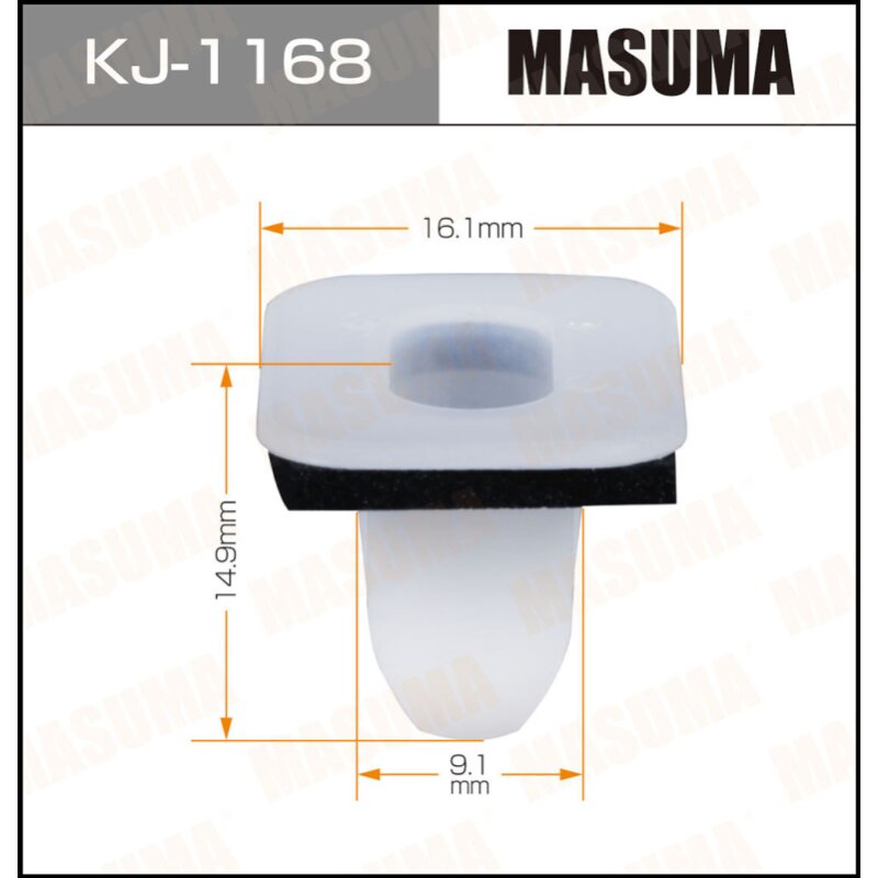 Клипса крепежная MASUMA KJ-1168 (OEM 90467-09194
Клипса крепежная MASUMA KJ-1168 (OEM 90467-09194