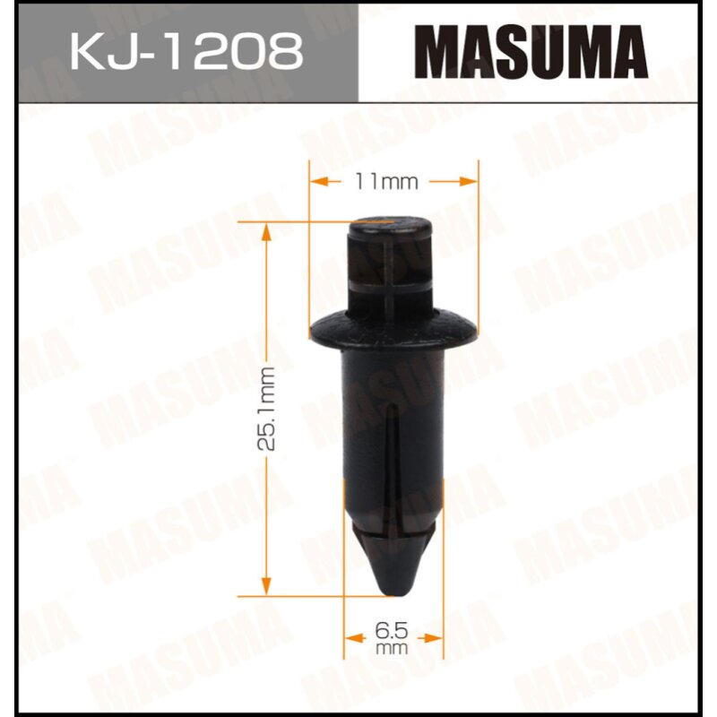 Клипса крепежная MASUMA KJ-1208 (OEM 90467-07073-C0) (стоимость за упаковку 50 шт
Клипса крепежная MASUMA KJ-1208 (OEM 90467-07073-C0) (стоимость за упаковку 50 шт