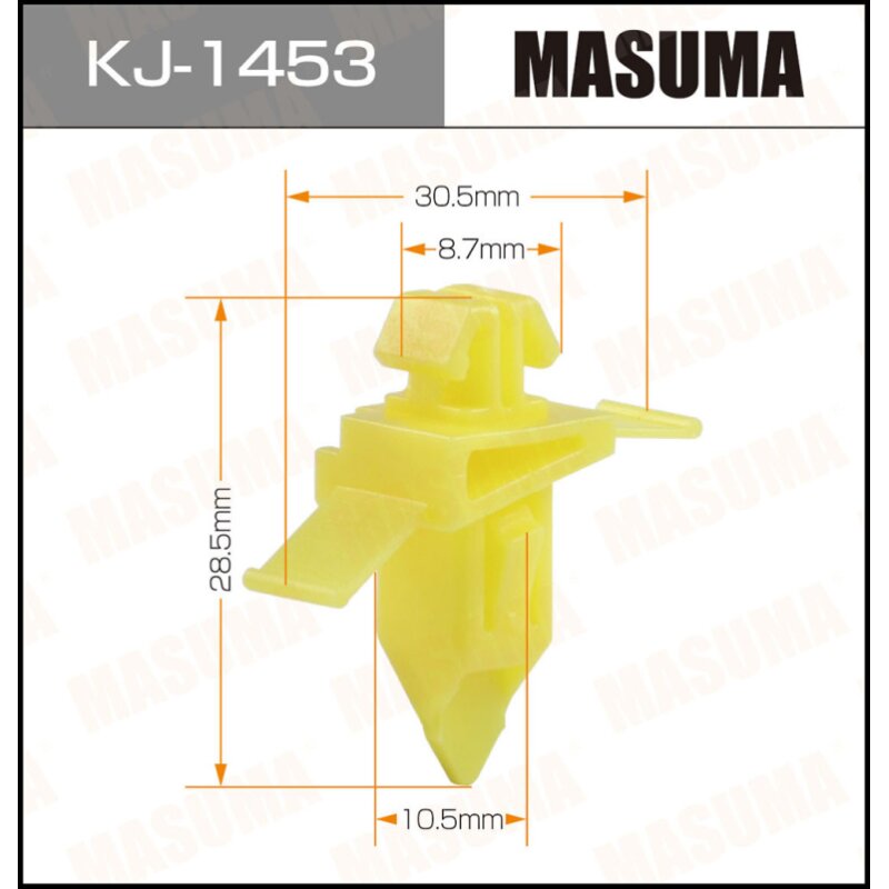 Клипса крепежная MASUMA KJ-1453 (OEM 75398-60021)
Клипса крепежная MASUMA KJ-1453 (OEM 75398-60021)