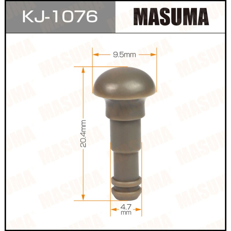 Клипса крепежная MASUMA KJ-1076 (OEM 90467-05015-B2
Клипса крепежная MASUMA KJ-1076 (OEM 90467-05015-B2
