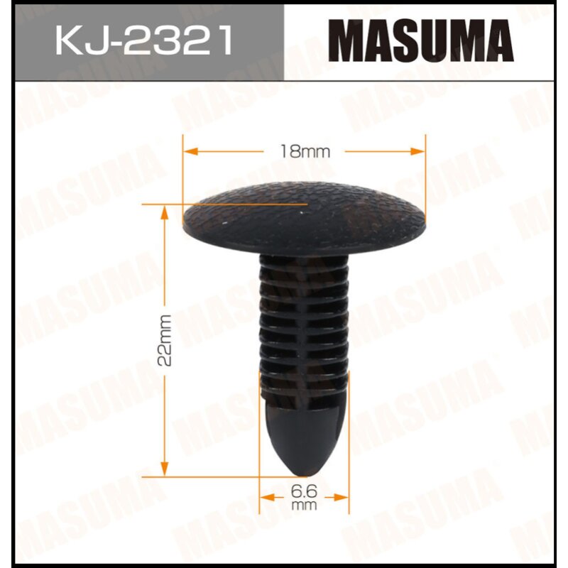 Клипса крепежная MASUMA KJ-2321 салонная черная (OEM MB318810
Клипса крепежная MASUMA KJ-2321 салонная черная (OEM MB318810